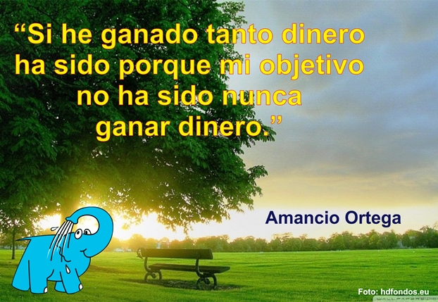 Una Enseñanza de Amancio Ortega sobre El Éxito, en La Frase del Día del Centro de lavado de coches Elefante Azul Avilés